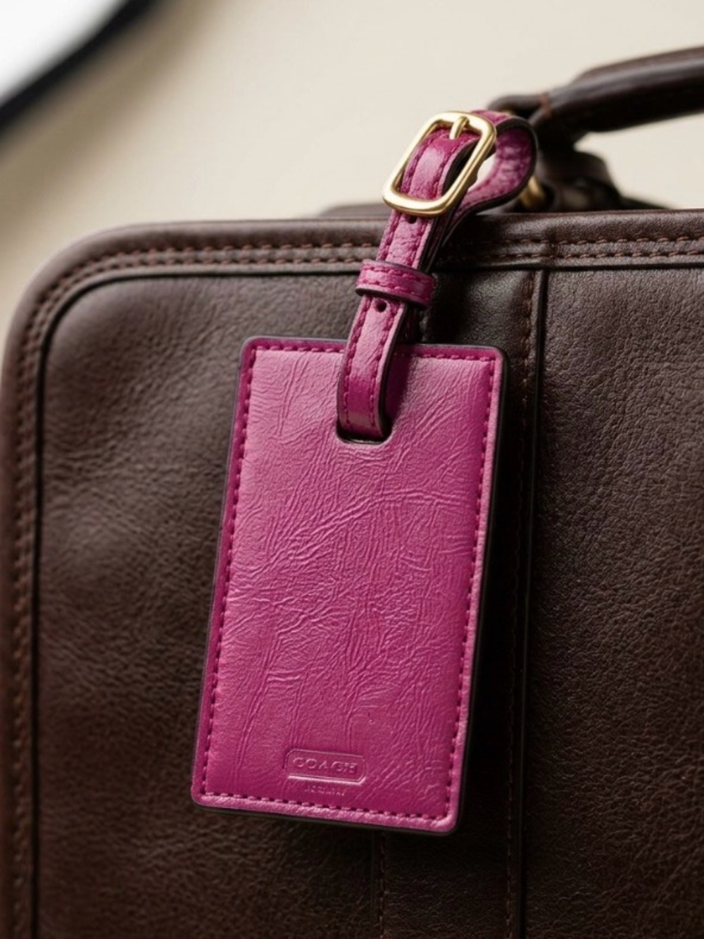 Coach Luggage Tag